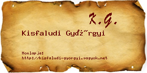 Kisfaludi Györgyi névjegykártya