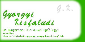 gyorgyi kisfaludi business card